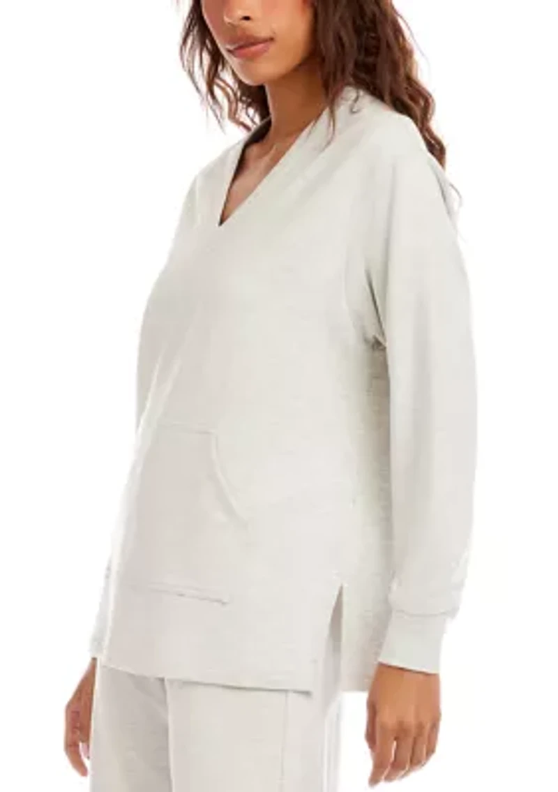 Women's V-Neck Kangaroo Pocket Sweatshirt