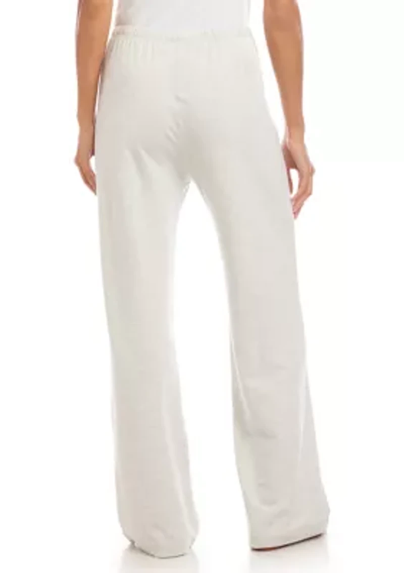 Petite Drawstring Wide-Leg Sweatpants