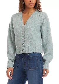 Pearl Button Cardigan Sweater