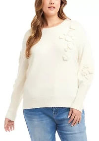 Plus Hand Embroidered Sweater
