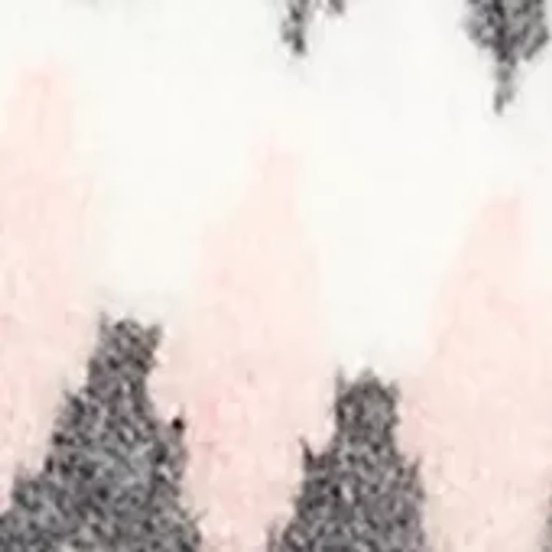 Petite Long Sleeve Jacquard Crew Sweater