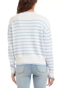 Petite Stripe Cardigan Sweater