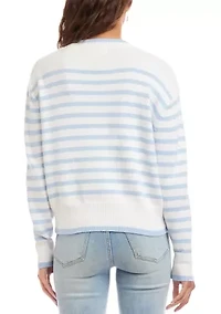Women's Striped Cardigan Sweater