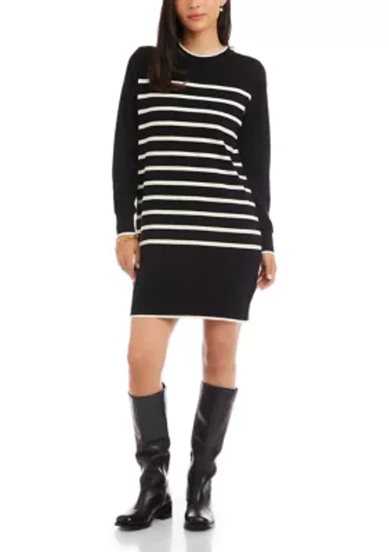Women's Striped Sweater Dress