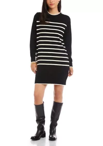 Women's Striped Sweater Dress