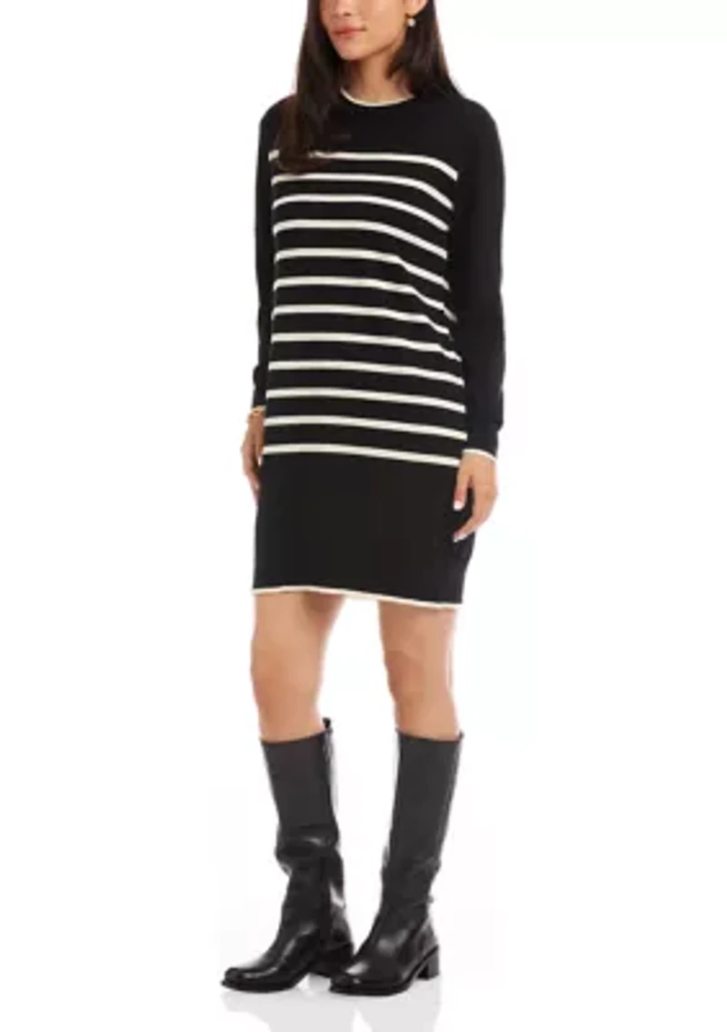 Women's Striped Sweater Dress