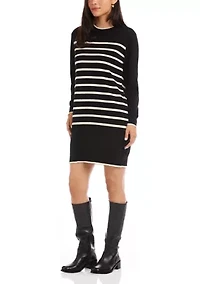 Women's Striped Sweater Dress