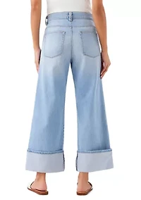 Women's Cuffed Cropped Jeans