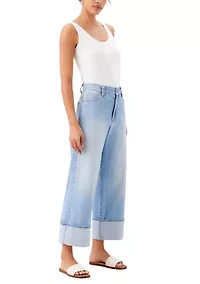 Women's Cuffed Cropped Jeans