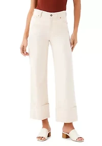 Women's Cuffed Cropped Jeans