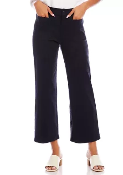 Petite Lauren Patch Pocket Cropped Pants