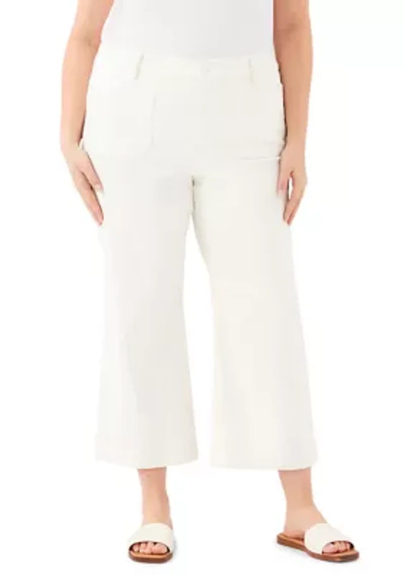 Plus Lauren Patch Pocket Cropped Pants