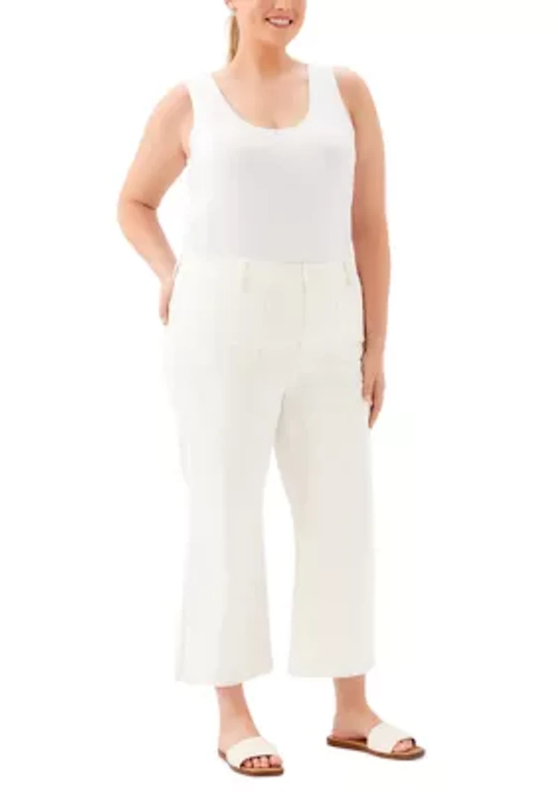Plus Lauren Patch Pocket Cropped Pants