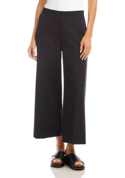 Petite Cropped Wide Leg Pants