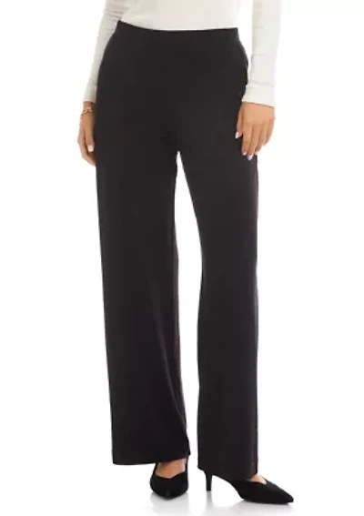 Women's Travel Jersey Wide-Leg Pants