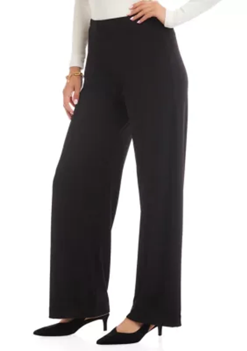 Women's Travel Jersey Wide-Leg Pants