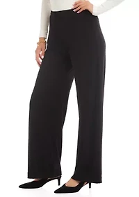 Women's Travel Jersey Wide-Leg Pants