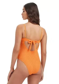 Valencia Tropical Ring Bandeau One Piece Swimsuit
