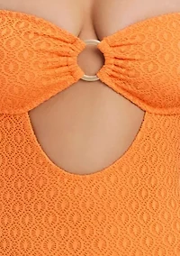 Valencia Tropical Ring Bandeau One Piece Swimsuit