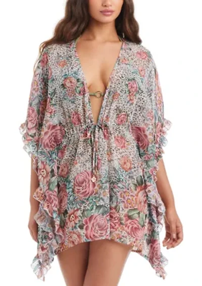Animal Control Ruffle Cover Up Caftan