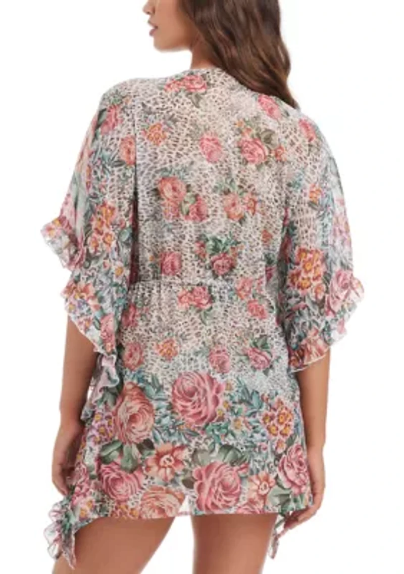 Animal Control Ruffle Cover Up Caftan