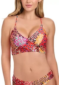 Belle of the Ball Mixed Animal Print Swim Top