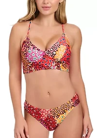 Belle of the Ball Mixed Animal Print Swim Bottoms