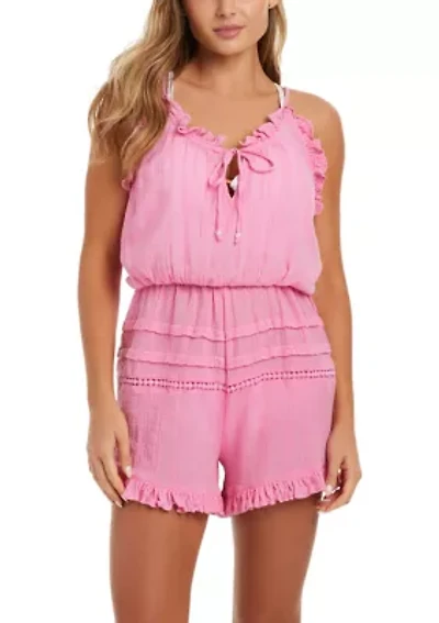 Seashell Swim Cover Up Romper