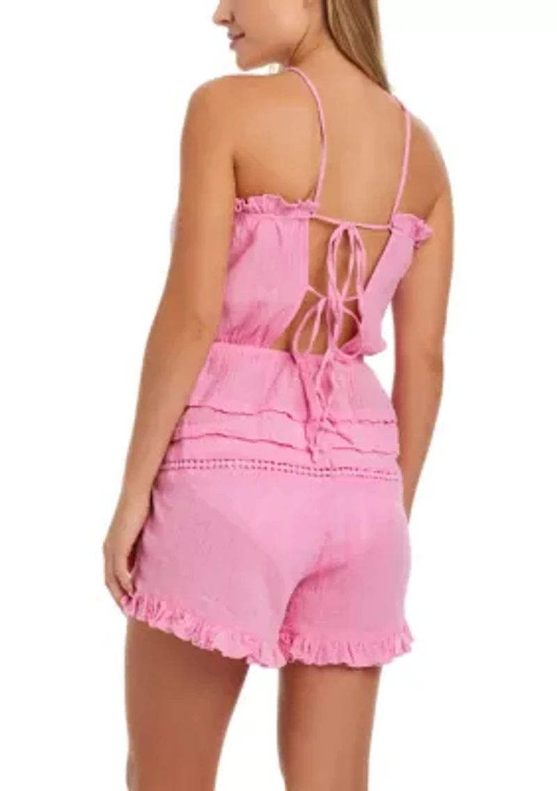 Seashell Swim Cover Up Romper