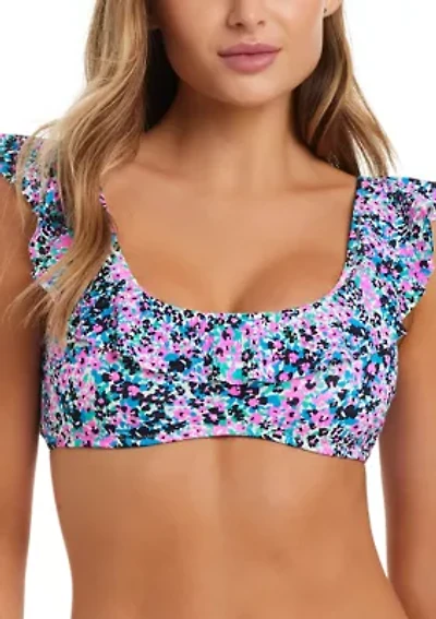 Small Blessings Ruffle Bra Swim Top