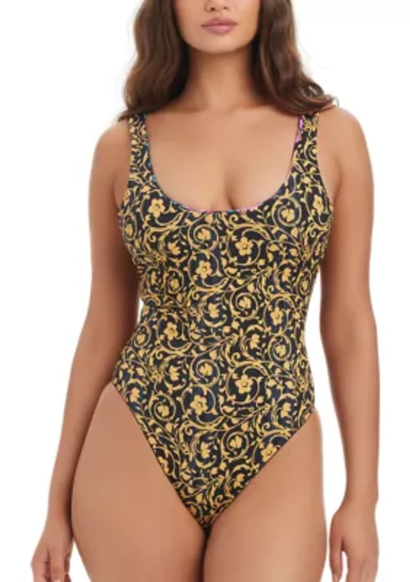 Swipe Right Reversible One Piece Swimsuit