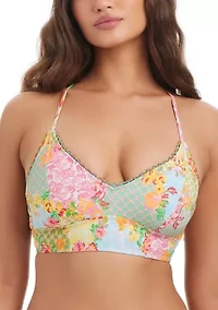 Scene Stealer Cropped Cami Swim Top