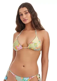 String Triangle Bikini Top