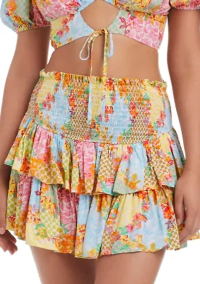 Two Tier Ruffle Skirt Coverup