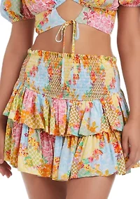 Two Tier Ruffle Skirt Coverup