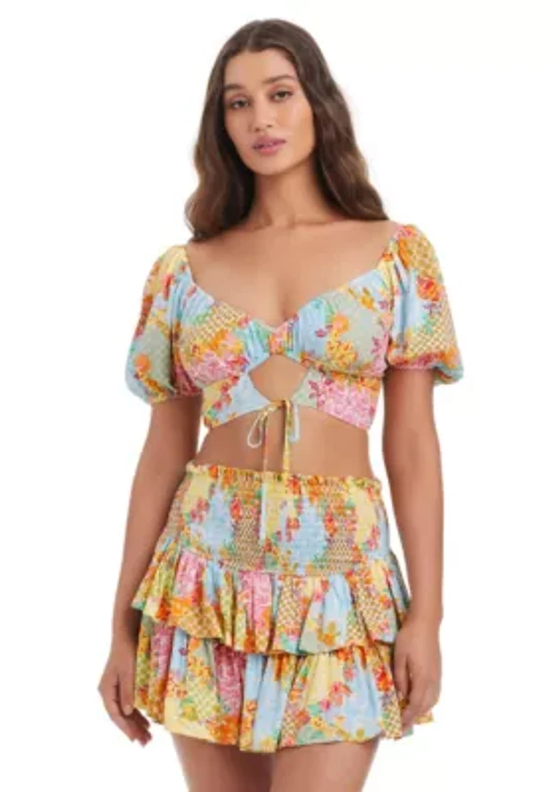 Two Tier Ruffle Skirt Coverup