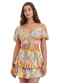 Two Tier Ruffle Skirt Coverup