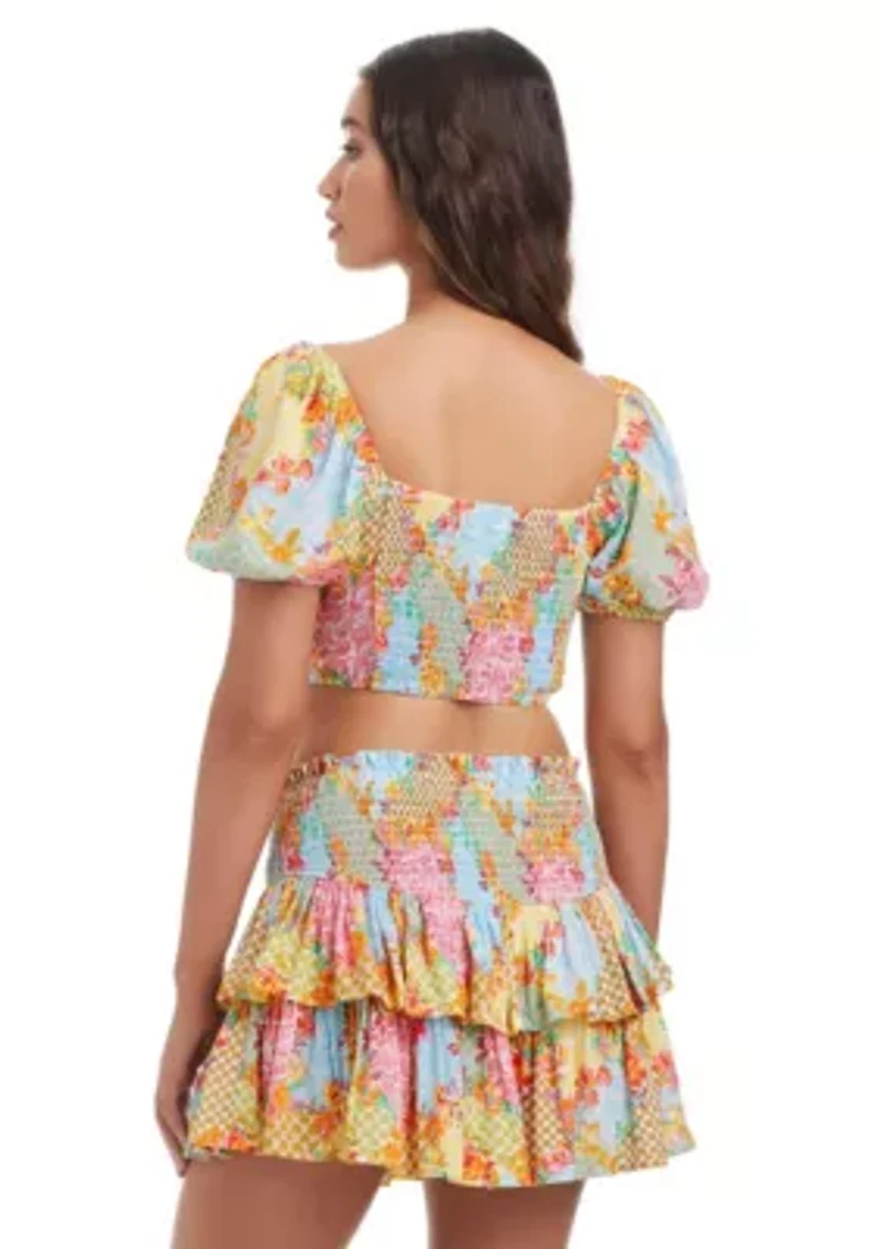 Two Tier Ruffle Skirt Coverup
