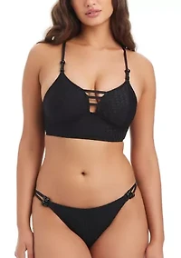 Twisted Jacquard Bikini Bottom