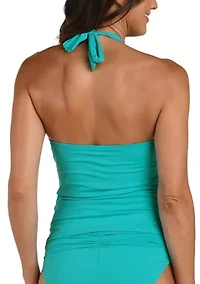 Island Goddess D Cup Halter Swim Tankini