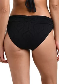 Shirred Brief Bikini Bottoms