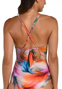 Women's High Neck Keyhole Mio Swimsuit