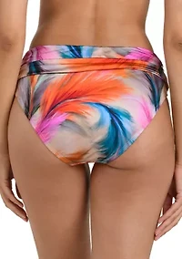 Women's Mid Waist Twist Front Swim Bottoms