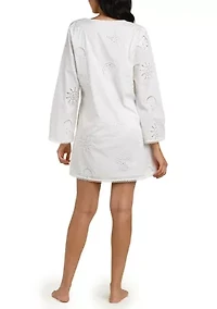 Bayside Shells V-Neck Tunic Swim Cover Up