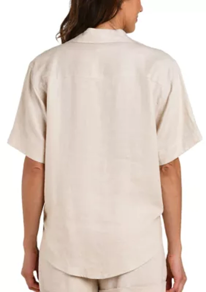 WOmen's Delphine Coast Button Up Swim Coverup Shirt