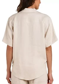 WOmen's Delphine Coast Button Up Swim Coverup Shirt