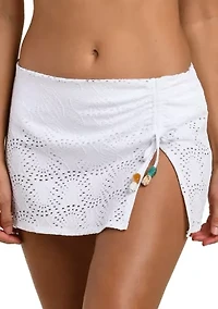 Women's Shellbound Eyelet Swim Skirt