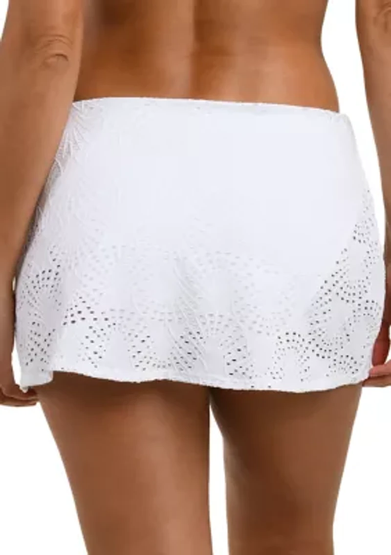Women's Shellbound Eyelet Swim Skirt