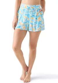 Swim Coverup Shorts with Drawstring