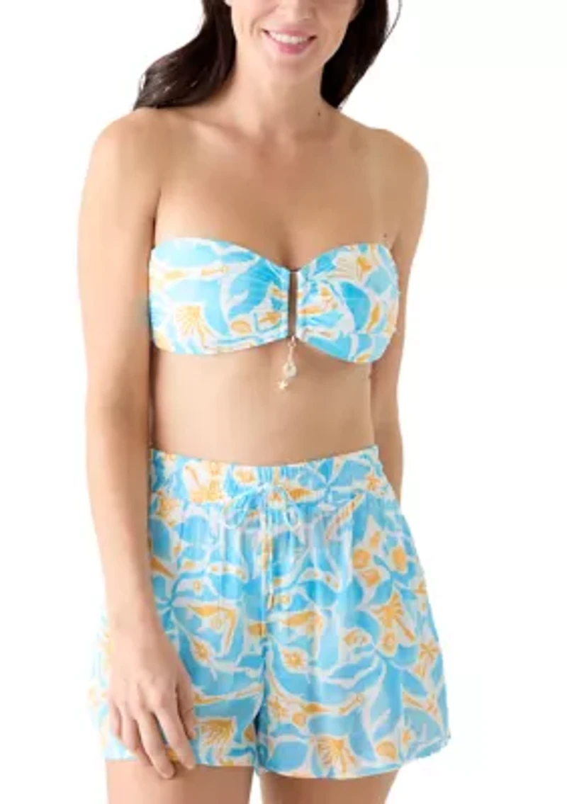 Swim Coverup Shorts with Drawstring
